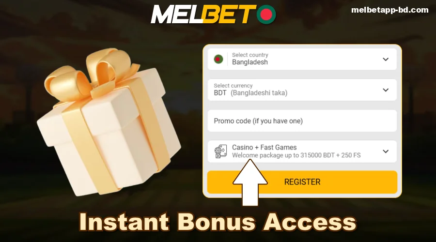 Bonus offers available in the Melbet Bangladesh app